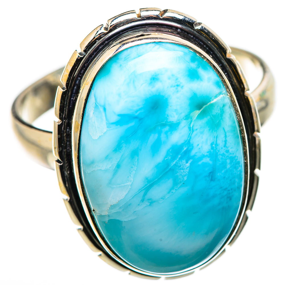 Larimar Rings handcrafted by Ana Silver Co - RING130919 - Photo 2