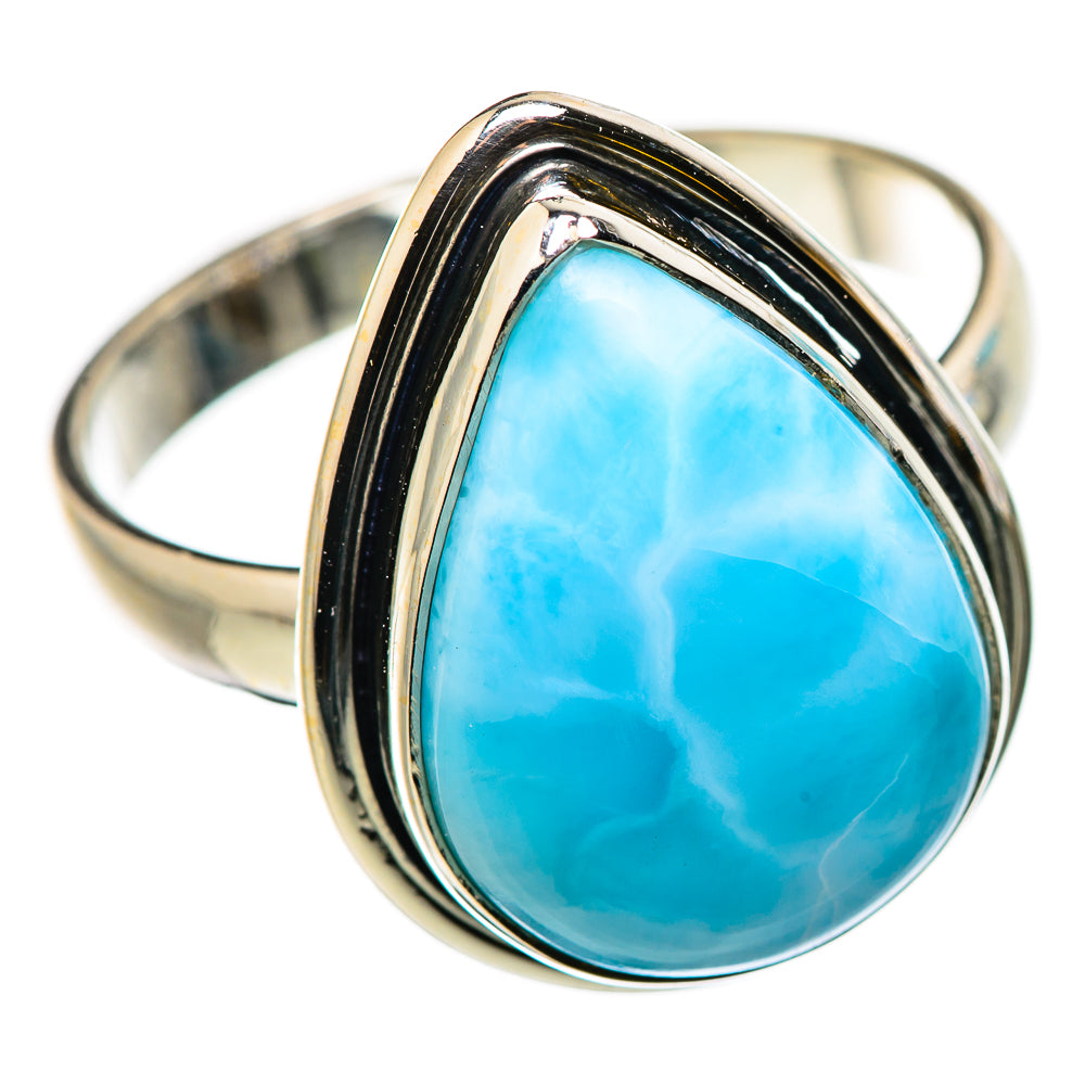 Larimar Rings handcrafted by Ana Silver Co - RING130920 - Photo 2