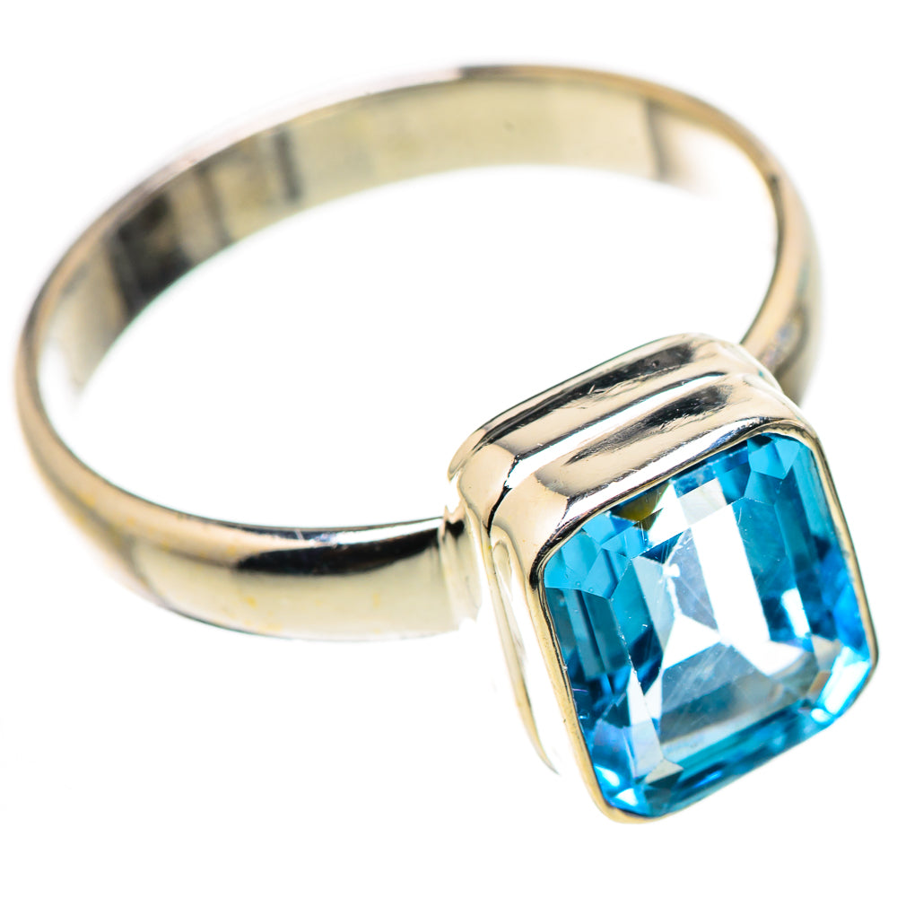 Blue Topaz Rings handcrafted by Ana Silver Co - RING130921 - Photo 2