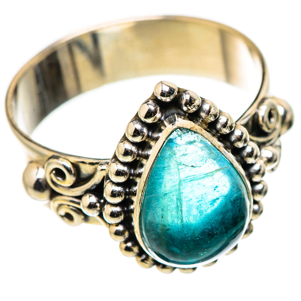 Blue Fluorite Rings handcrafted by Ana Silver Co - RING130923 - Photo 2