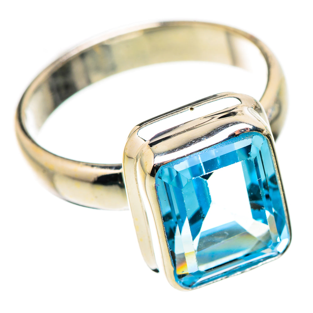 Blue Topaz Rings handcrafted by Ana Silver Co - RING130940 - Photo 2