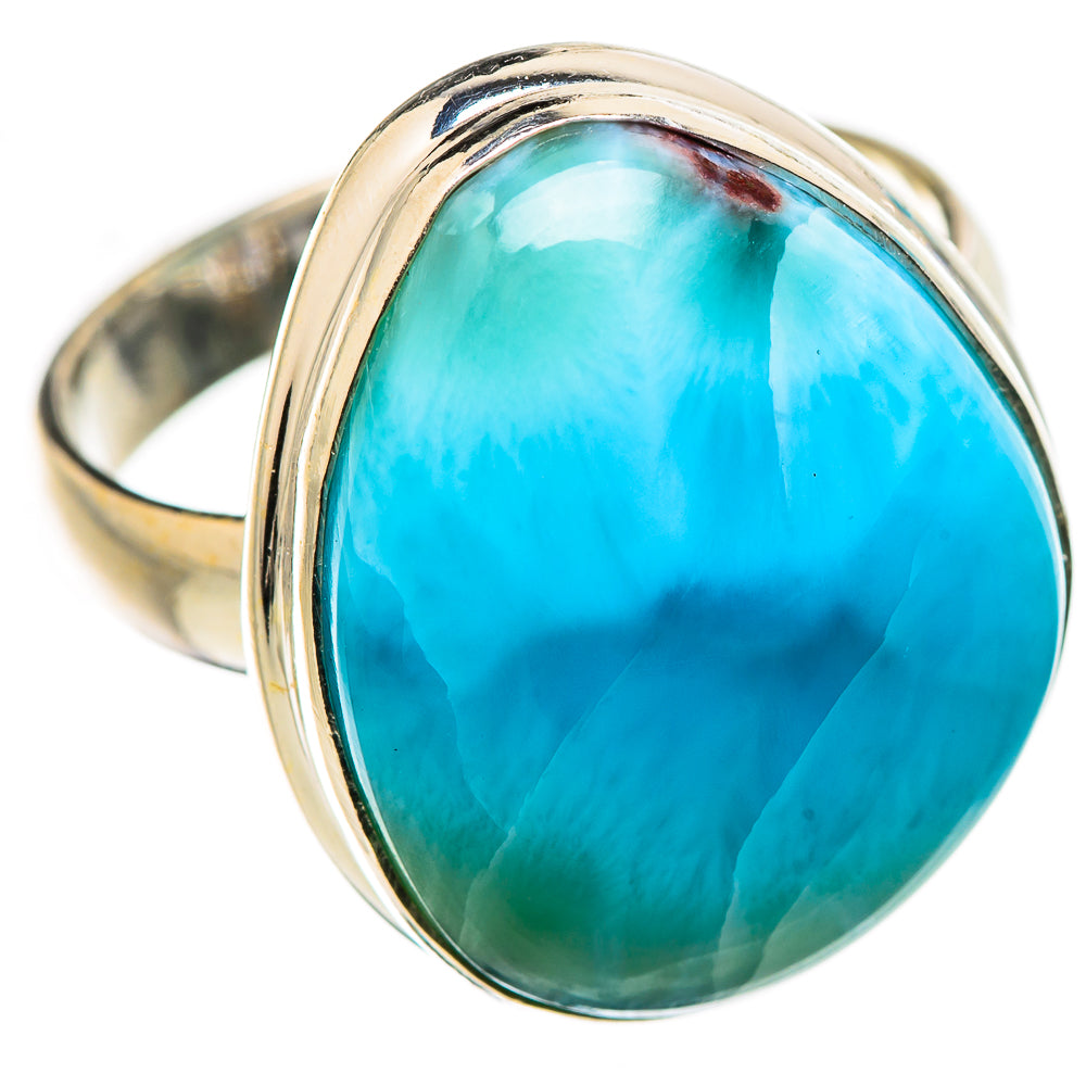 Larimar Rings handcrafted by Ana Silver Co - RING130941 - Photo 2