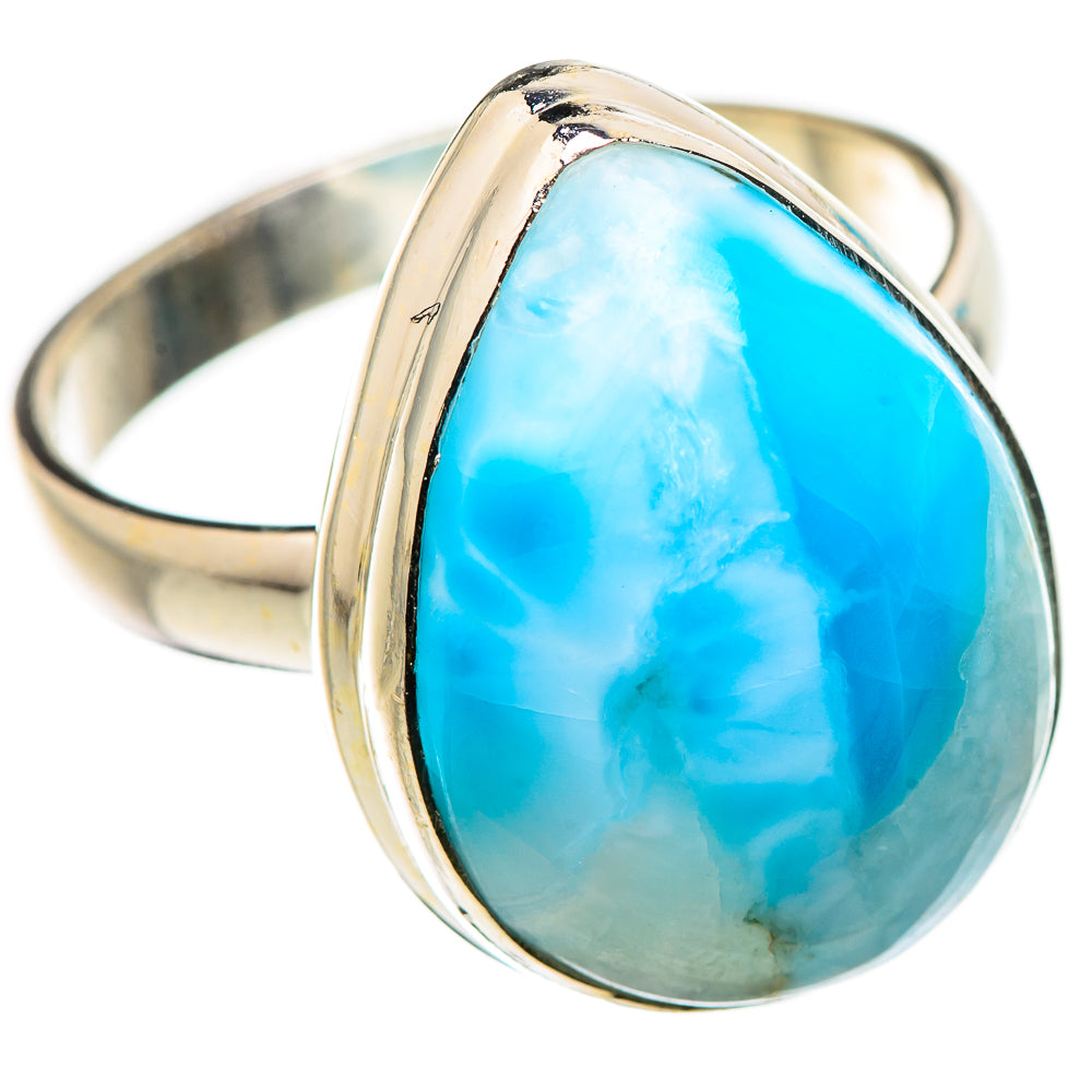 Larimar Rings handcrafted by Ana Silver Co - RING130945 - Photo 2