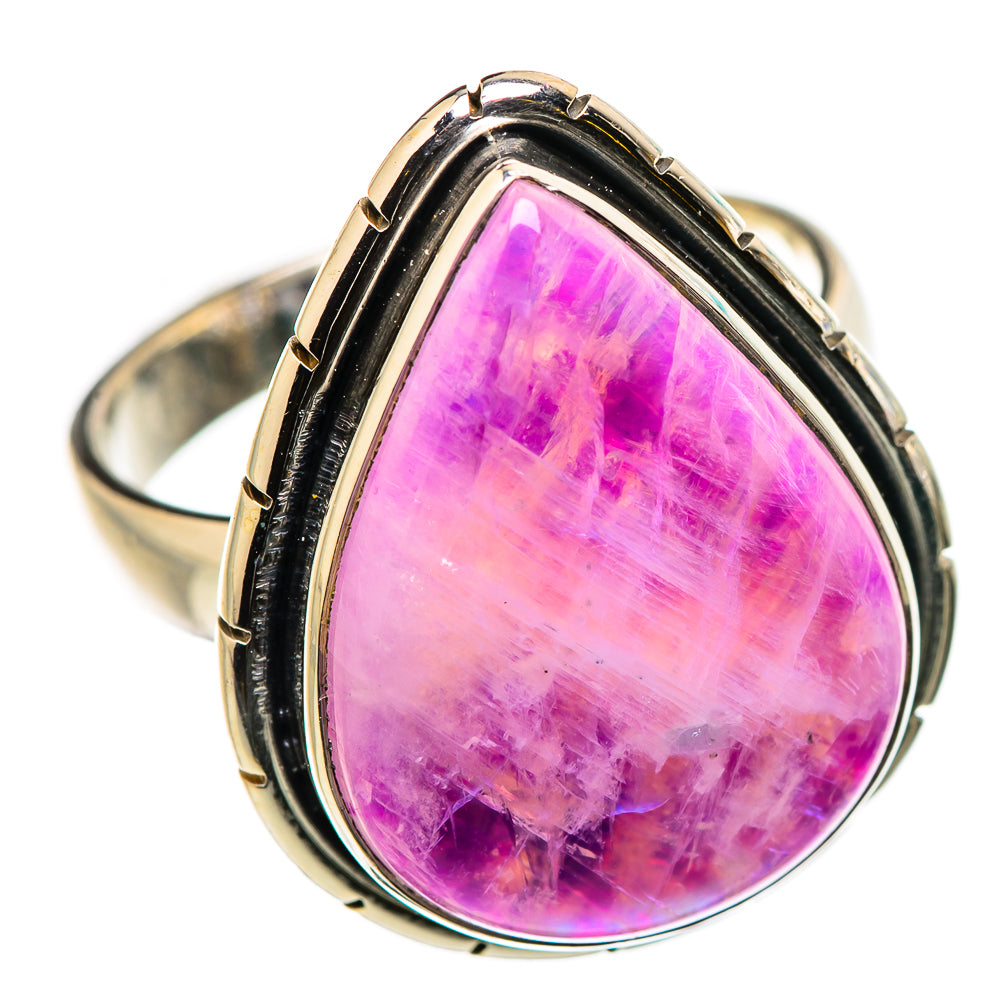 Pink Moonstone Rings handcrafted by Ana Silver Co - RING130953 - Photo 2