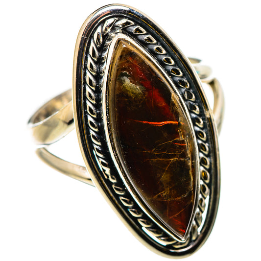 Ammolite Rings handcrafted by Ana Silver Co - RING130954 - Photo 2