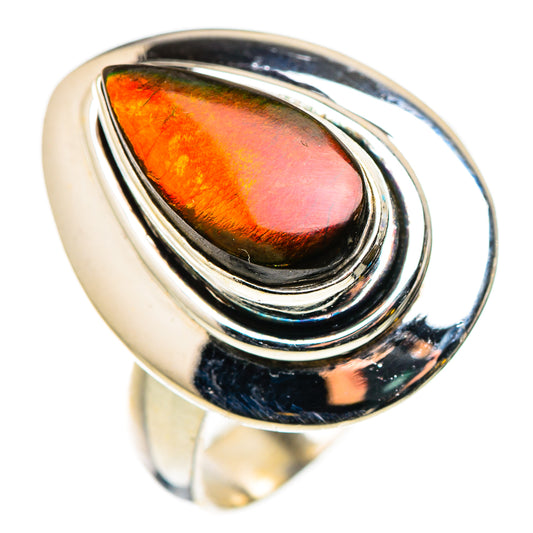Ammolite Rings handcrafted by Ana Silver Co - RING130955 - Photo 2