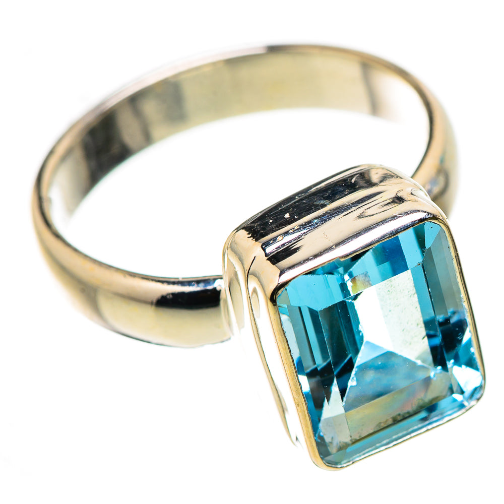 Blue Topaz Rings handcrafted by Ana Silver Co - RING130961 - Photo 2