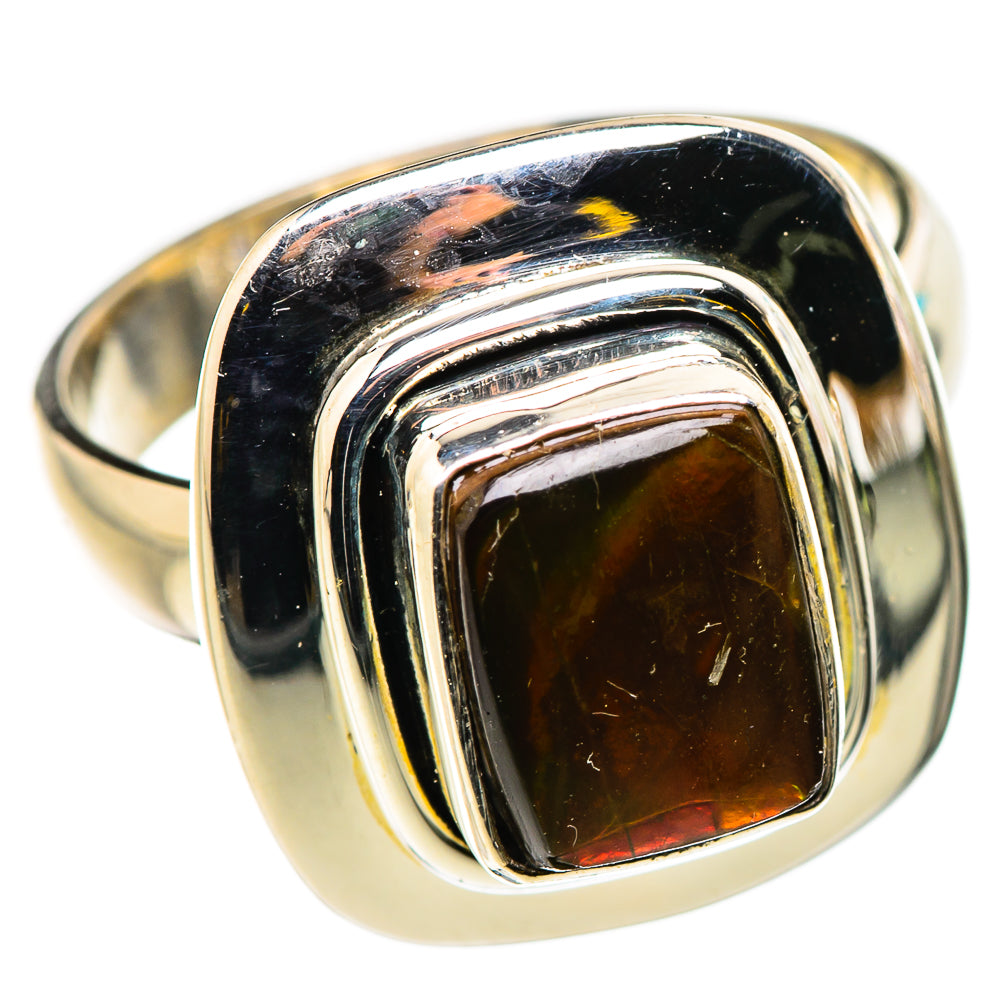 Ammolite Rings handcrafted by Ana Silver Co - RING130976 - Photo 2