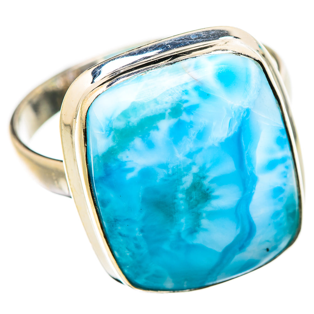 Larimar Rings handcrafted by Ana Silver Co - RING130978 - Photo 2