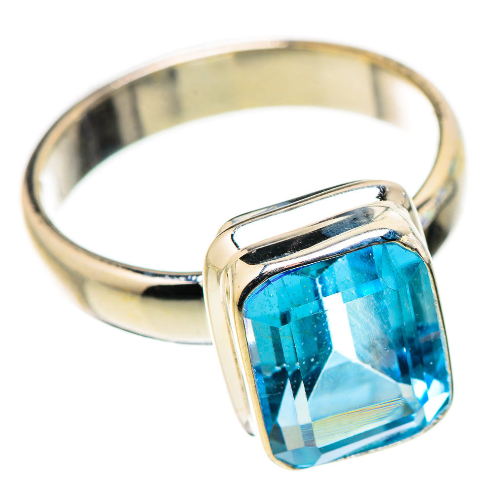 Blue Topaz Rings handcrafted by Ana Silver Co - RING130979 - Photo 2