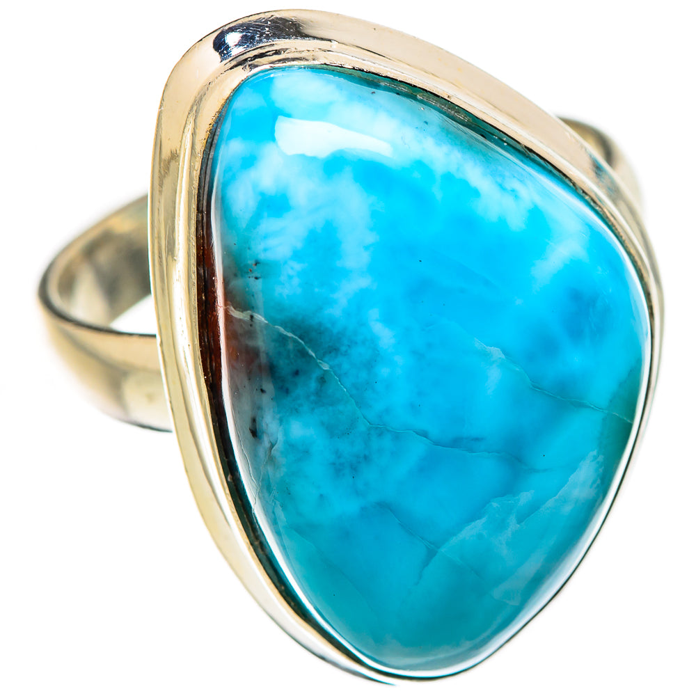 Larimar Rings handcrafted by Ana Silver Co - RING130981 - Photo 2