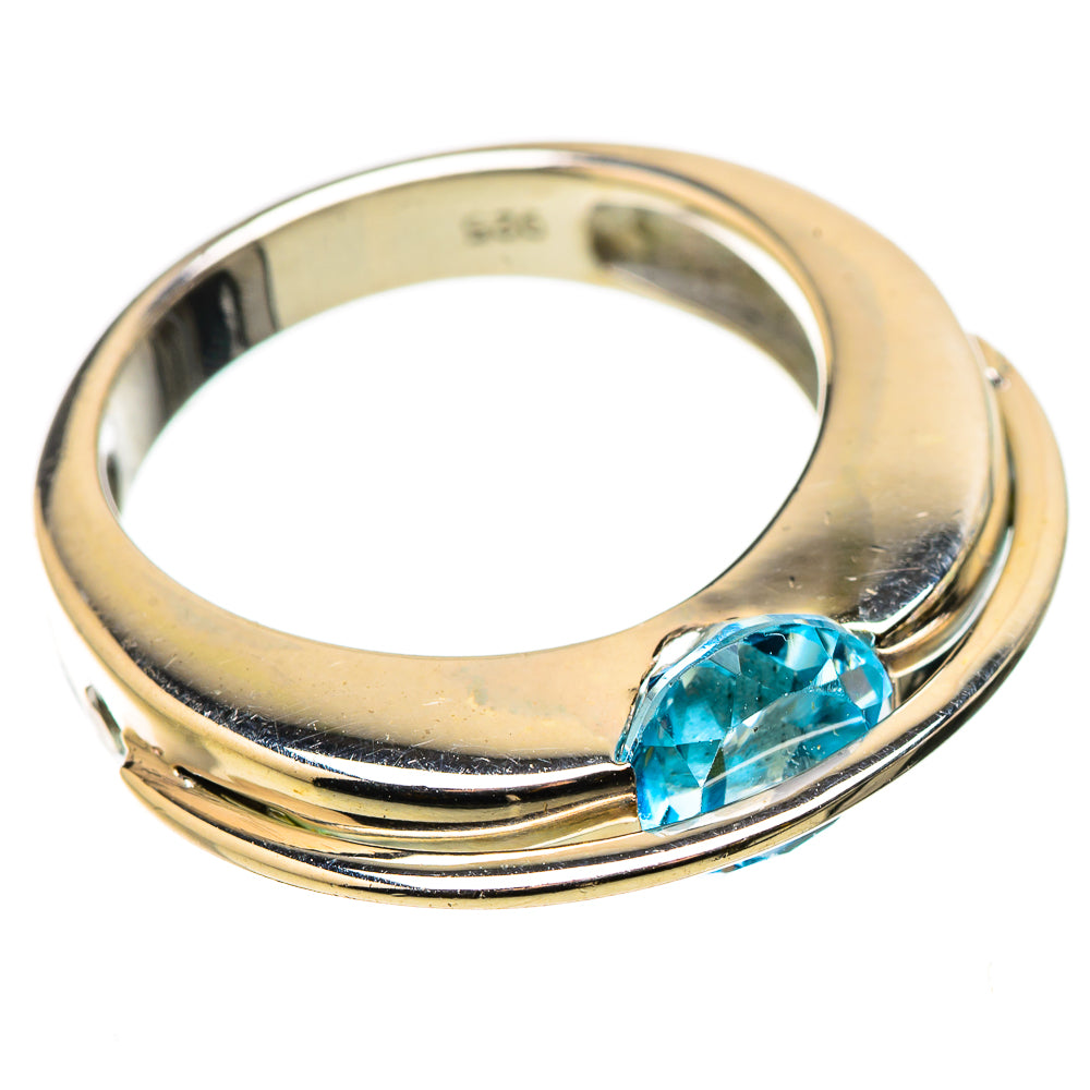 Blue Topaz Rings handcrafted by Ana Silver Co - RING130983 - Photo 2