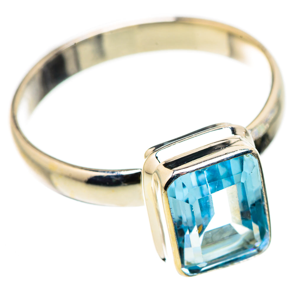 Blue Topaz Rings handcrafted by Ana Silver Co - RING130987 - Photo 2