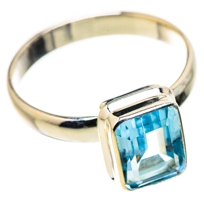Blue Topaz Rings handcrafted by Ana Silver Co - RING130987 - Photo 2