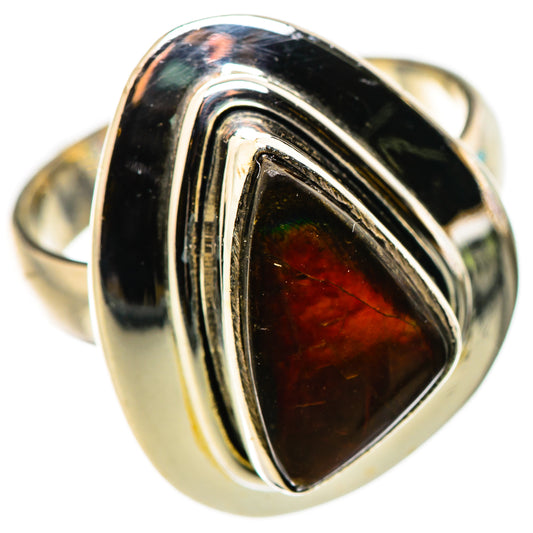 Ammolite Rings handcrafted by Ana Silver Co - RING130990 - Photo 2