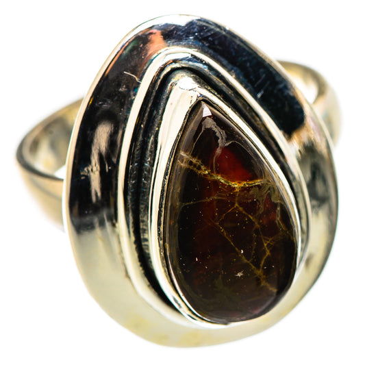 Ammolite Rings handcrafted by Ana Silver Co - RING130991 - Photo 2
