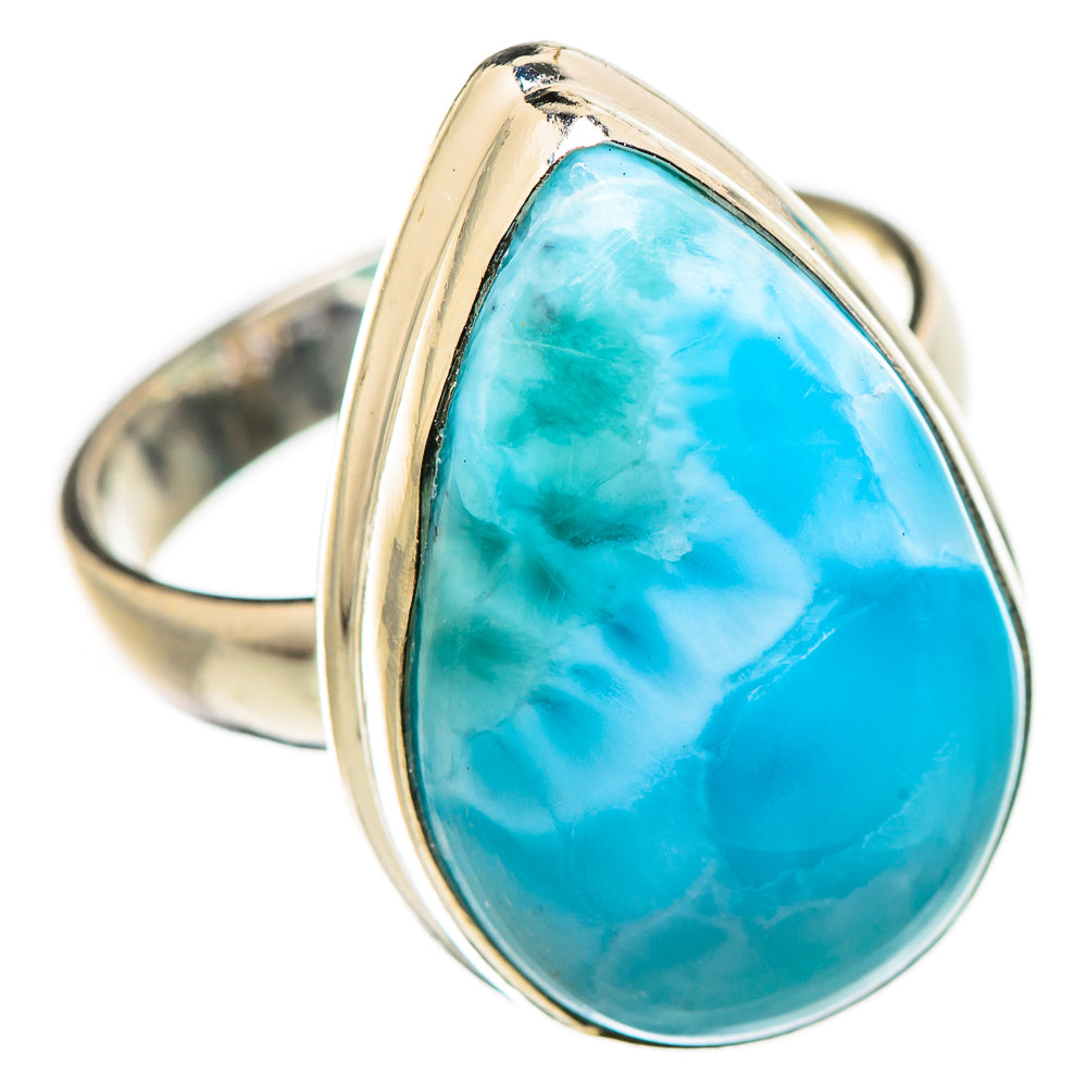Larimar Rings handcrafted by Ana Silver Co - RING130996 - Photo 2