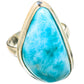 Larimar Rings handcrafted by Ana Silver Co - RING130997 - Photo 2