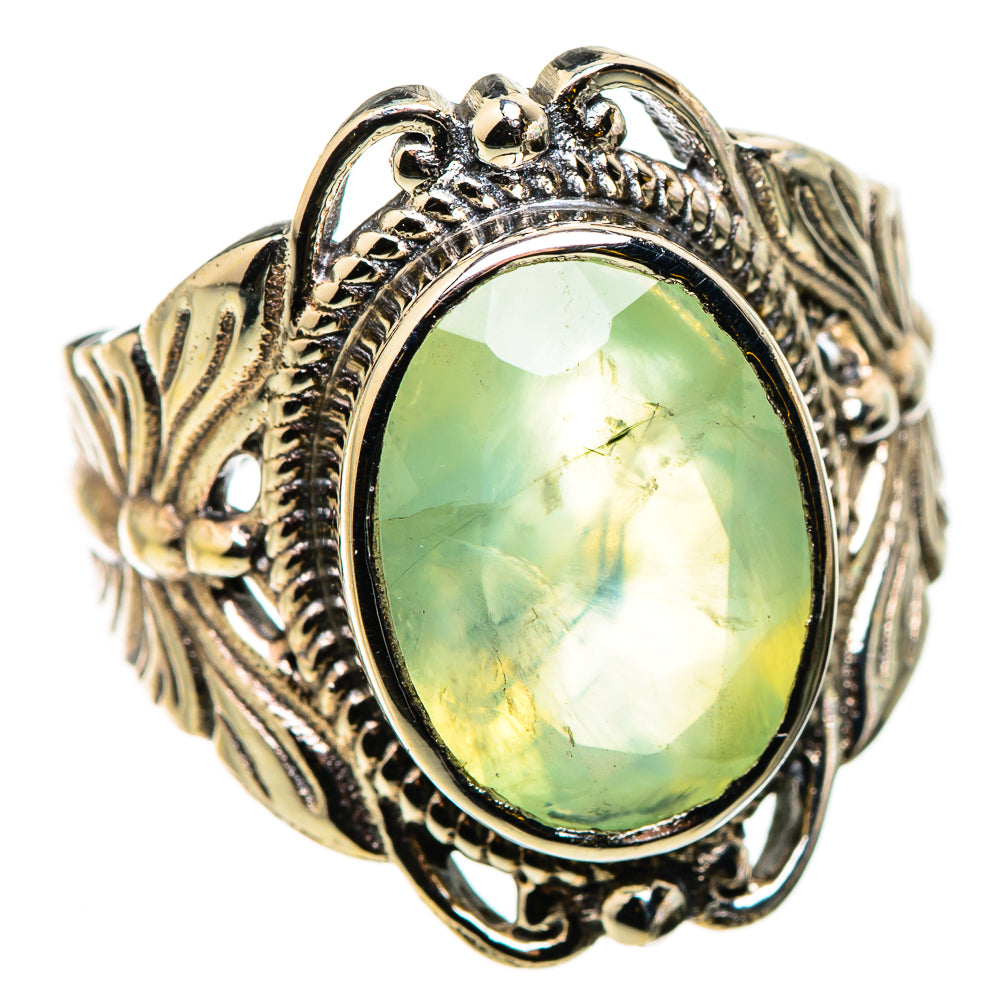 Prehnite Rings handcrafted by Ana Silver Co - RING131002 - Photo 2