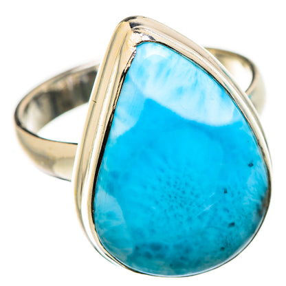 Larimar Rings handcrafted by Ana Silver Co - RING131006 - Photo 2