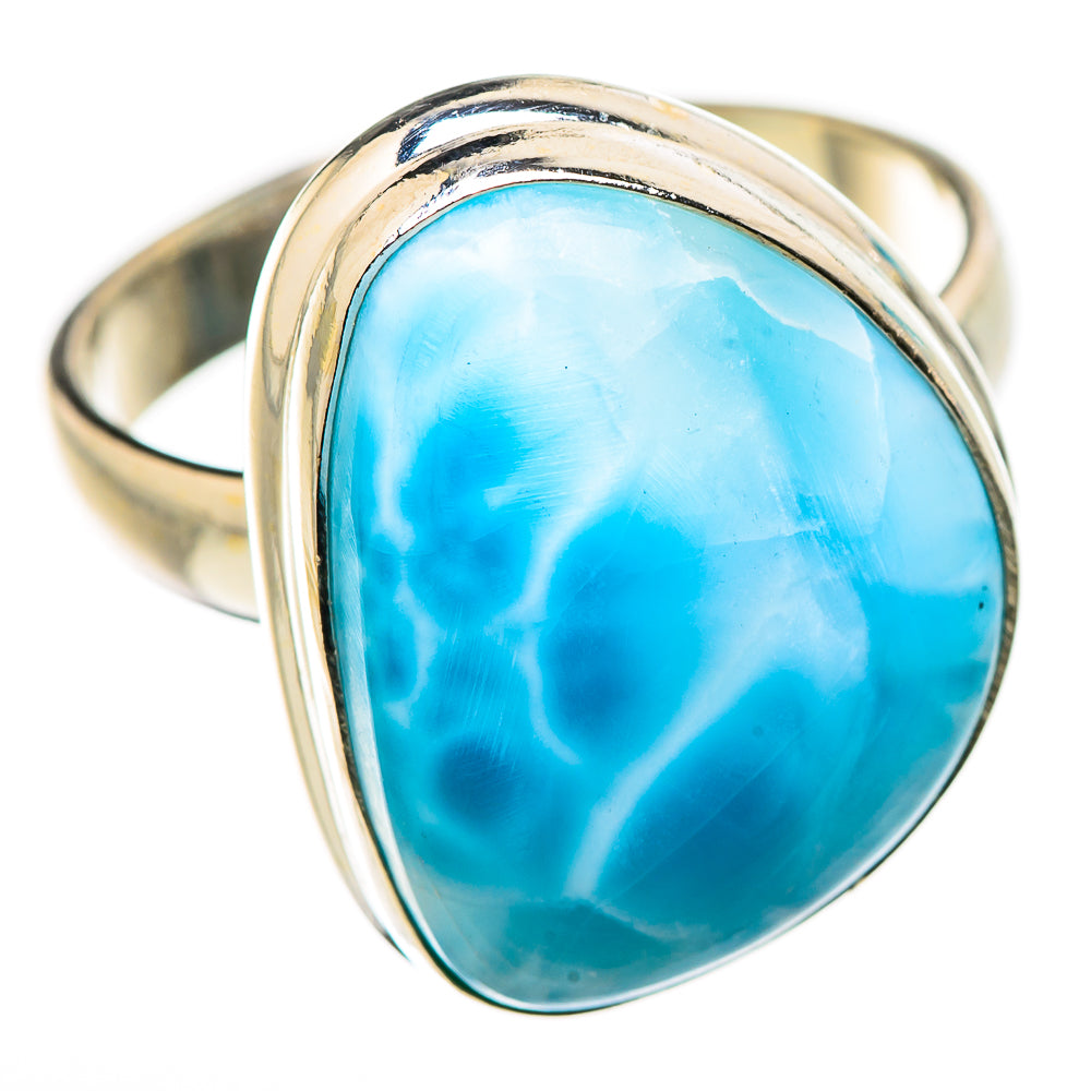 Larimar Rings handcrafted by Ana Silver Co - RING131009 - Photo 2