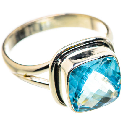 Blue Topaz Rings handcrafted by Ana Silver Co - RING131011 - Photo 2