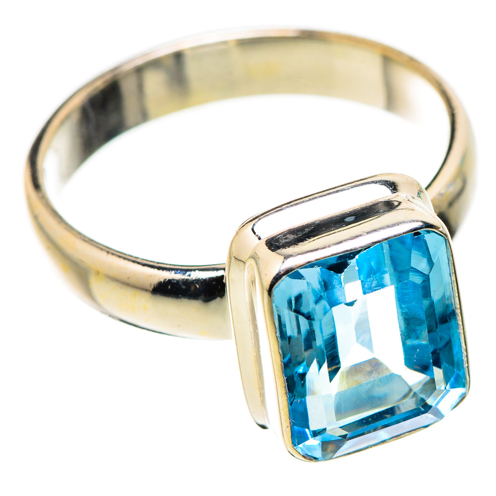 Blue Topaz Rings handcrafted by Ana Silver Co - RING131020 - Photo 2