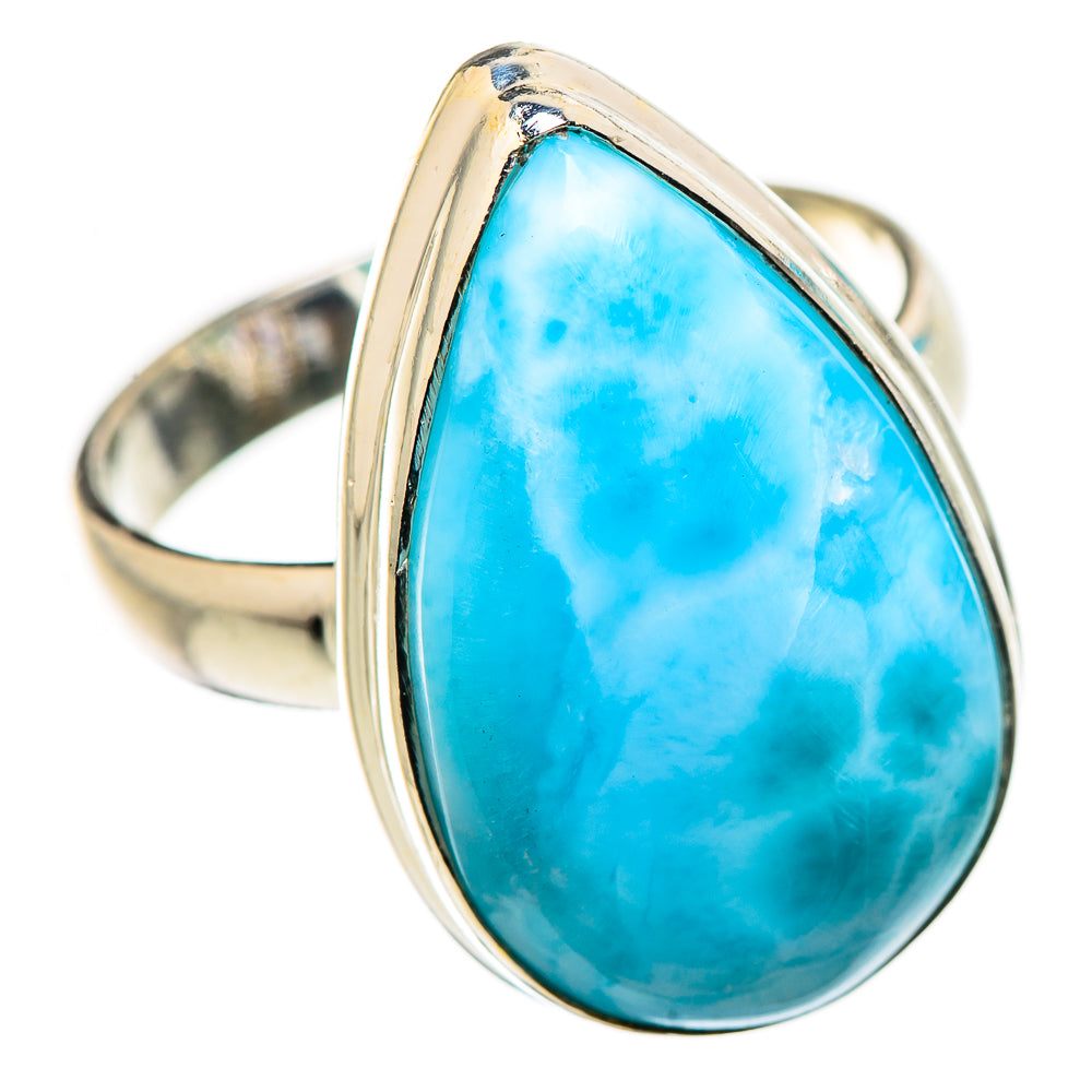 Larimar Rings handcrafted by Ana Silver Co - RING131022 - Photo 2