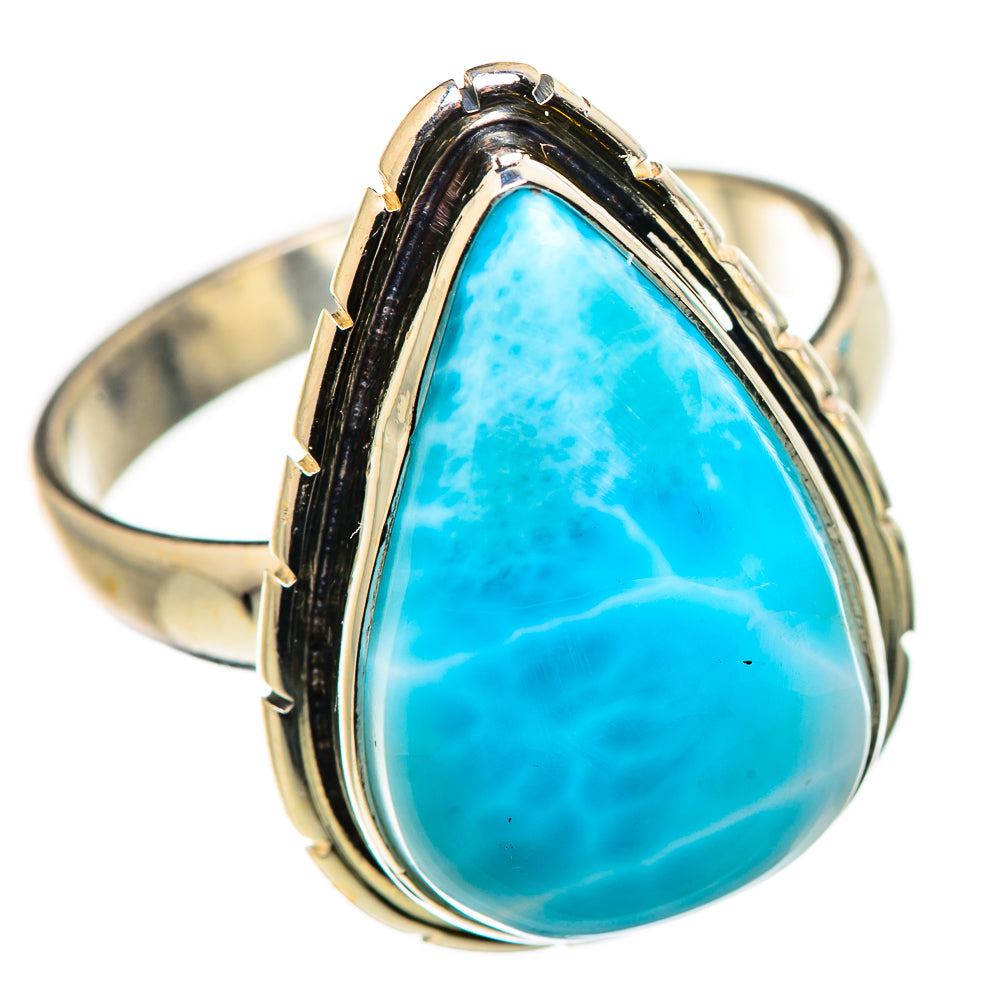 Larimar Rings handcrafted by Ana Silver Co - RING131031 - Photo 2