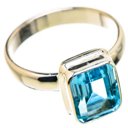 Blue Topaz Rings handcrafted by Ana Silver Co - RING131033 - Photo 2