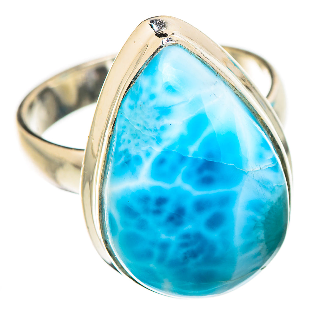 Larimar Rings handcrafted by Ana Silver Co - RING131035 - Photo 2