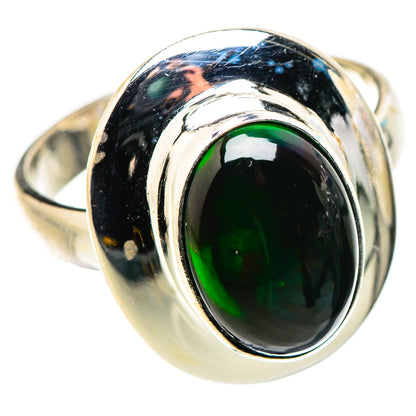 Black Opal Rings handcrafted by Ana Silver Co - RING131040 - Photo 2