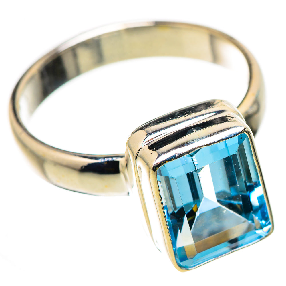 Blue Topaz Rings handcrafted by Ana Silver Co - RING131043 - Photo 2