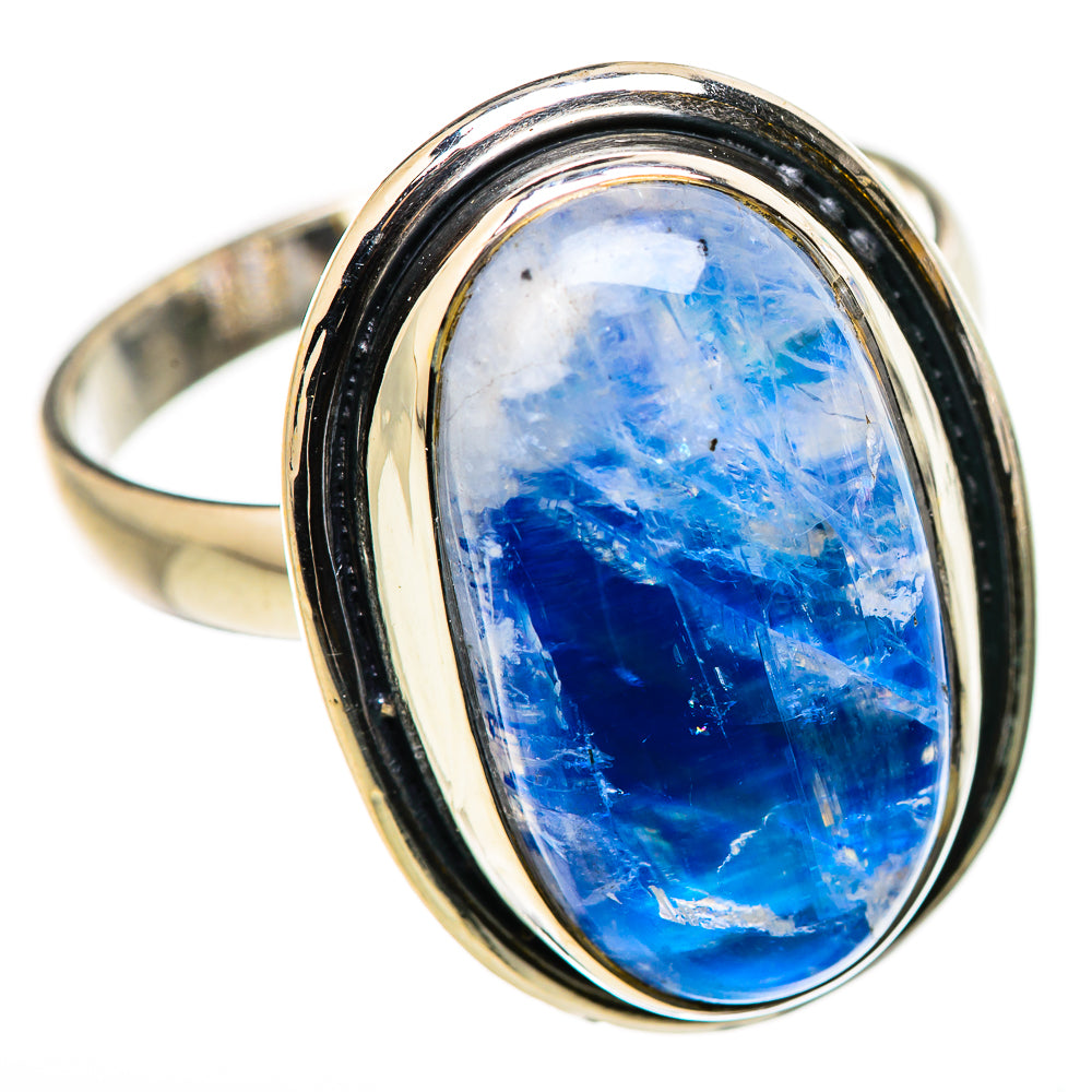 Rainbow Moonstone Rings handcrafted by Ana Silver Co - RING131045 - Photo 2