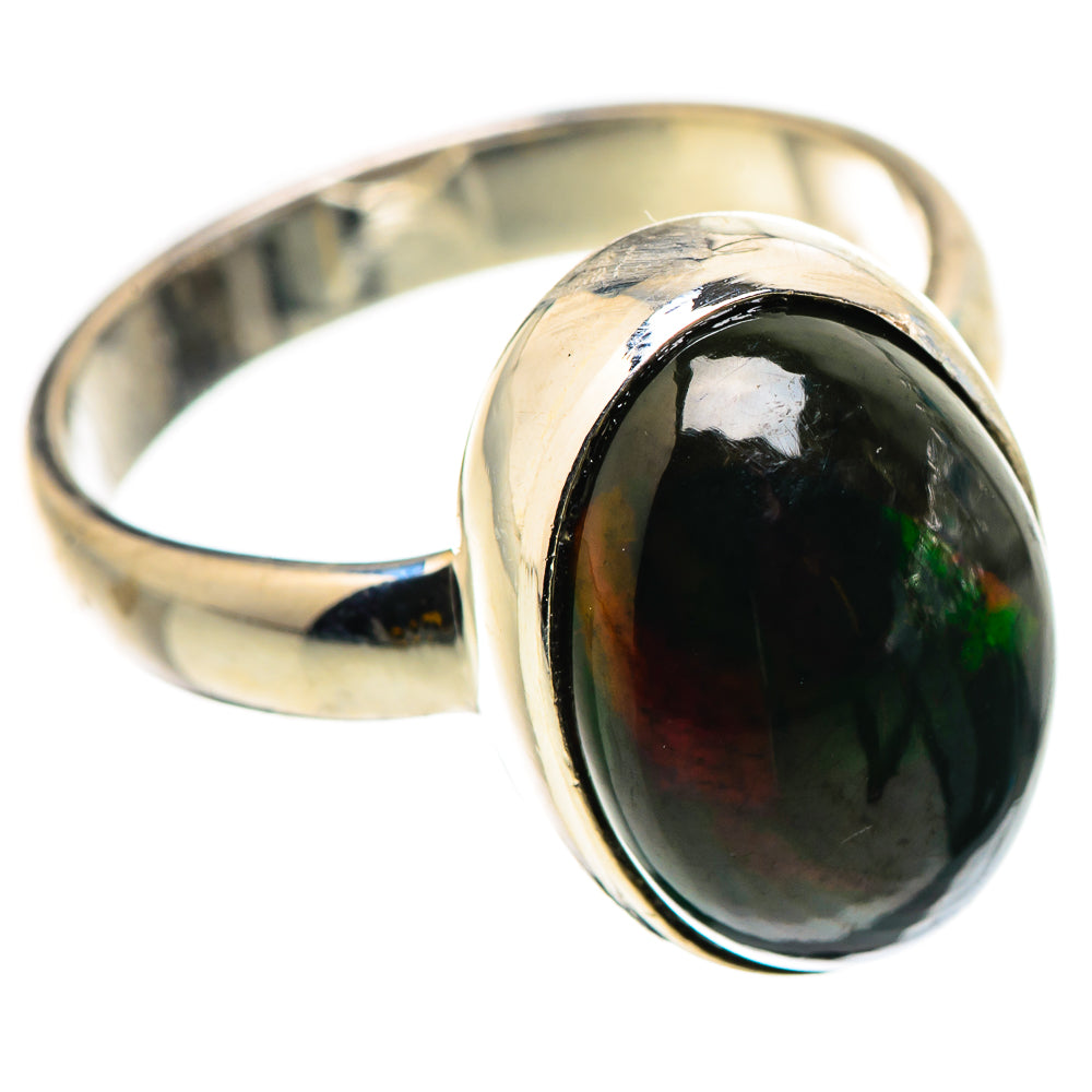 Black Opal Rings handcrafted by Ana Silver Co - RING131052 - Photo 2