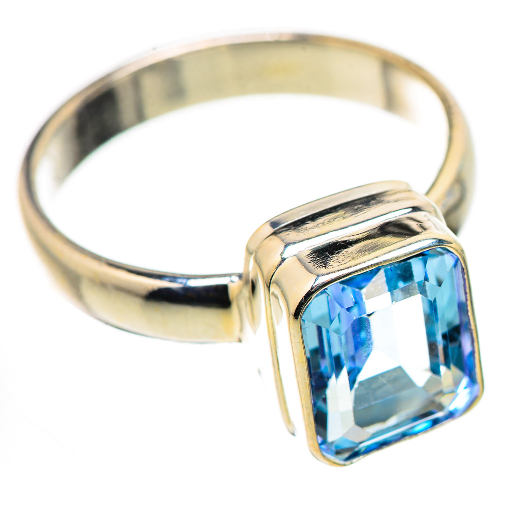 Blue Topaz Rings handcrafted by Ana Silver Co - RING131055 - Photo 2