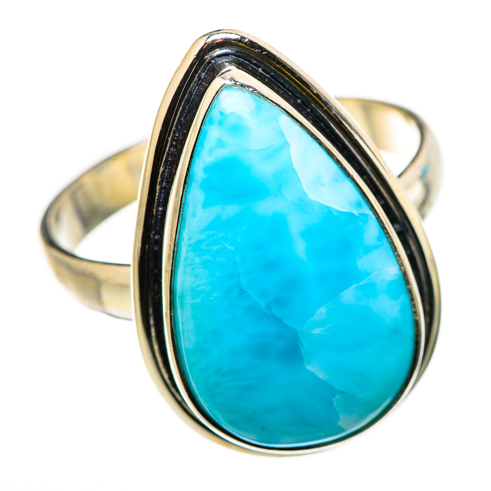 Larimar Rings handcrafted by Ana Silver Co - RING131057 - Photo 2