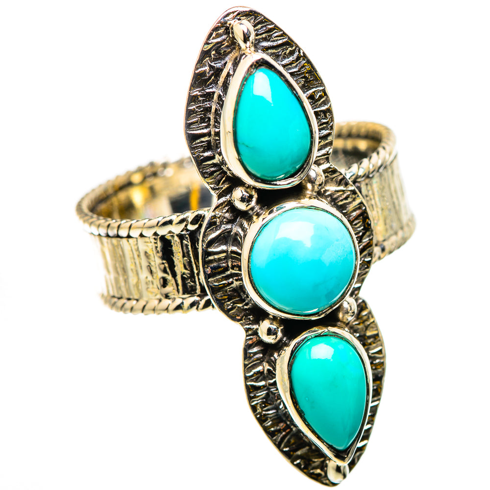 Larimar Rings handcrafted by Ana Silver Co - RING131064 - Photo 2