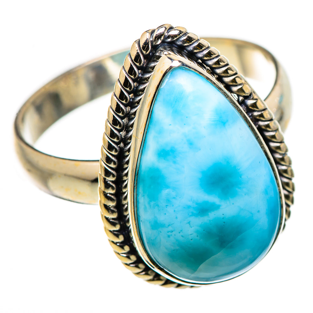 Larimar Rings handcrafted by Ana Silver Co - RING131065 - Photo 2