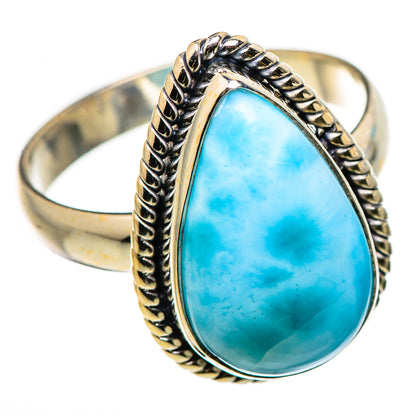 Larimar Rings handcrafted by Ana Silver Co - RING131065 - Photo 2