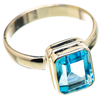 Blue Topaz Rings handcrafted by Ana Silver Co - RING131067 - Photo 2