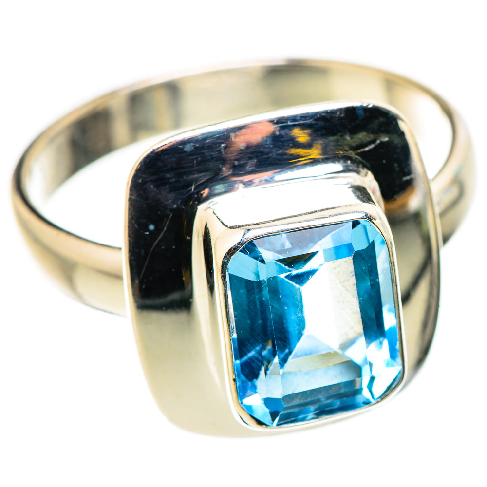 Blue Topaz Rings handcrafted by Ana Silver Co - RING131075 - Photo 2