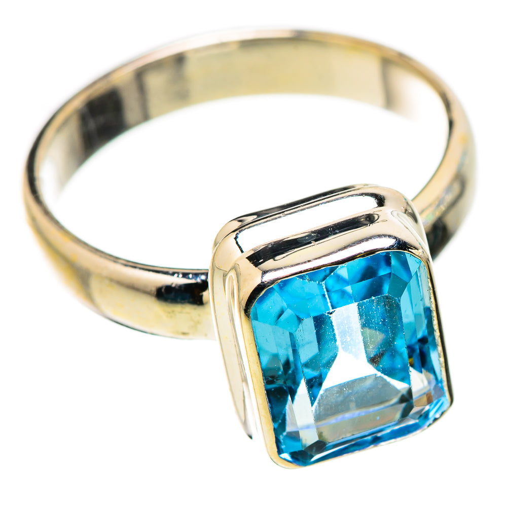 Blue Topaz Rings handcrafted by Ana Silver Co - RING131079 - Photo 2