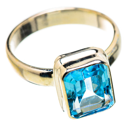 Blue Topaz Rings handcrafted by Ana Silver Co - RING131079 - Photo 2