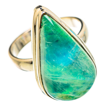 Green Moonstone Rings handcrafted by Ana Silver Co - RING131089 - Photo 2