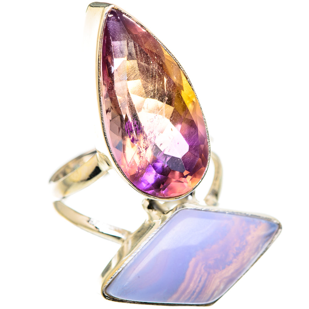 Faceted Ametrine Rings handcrafted by Ana Silver Co - RING131094 - Photo 2
