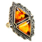 Baltic Amber Rings handcrafted by Ana Silver Co - RING131098 - Photo 2