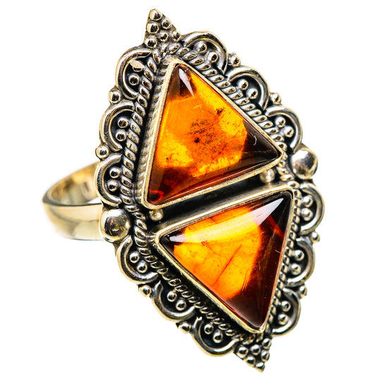 Baltic Amber Rings handcrafted by Ana Silver Co - RING131111 - Photo 2