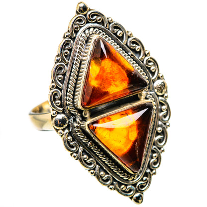 Baltic Amber Rings handcrafted by Ana Silver Co - RING131133 - Photo 2