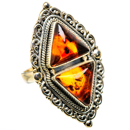 Baltic Amber Rings handcrafted by Ana Silver Co - RING131138 - Photo 2